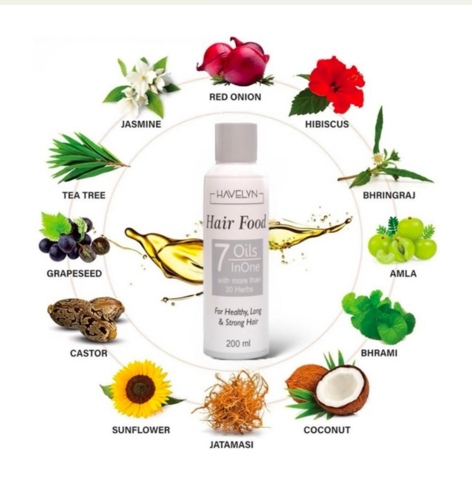 Havelyn Hair Food Oil with QR Code