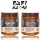 Pack Of 2 | Nourishing Keratin Hair Mask Treatment: Professional 500ml*2