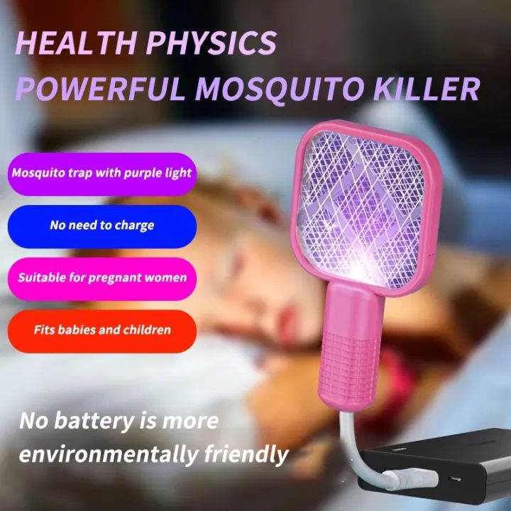 Mini USB Electric Mosquito gadget Swatter UV Light with Sharp Sparking Fly Bug Zapper Insect Racket easy to used winter Fly Swatters Trap For  Home Of