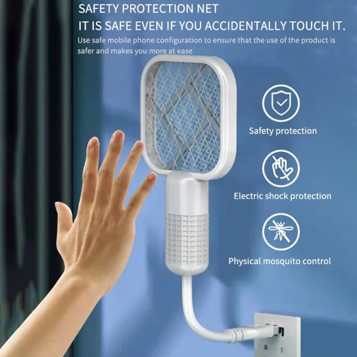Mini USB Electric Mosquito gadget Swatter UV Light with Sharp Sparking Fly Bug Zapper Insect Racket easy to used winter Fly Swatters Trap For  Home Of