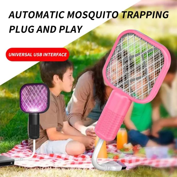 Mini USB Electric Mosquito gadget Swatter UV Light with Sharp Sparking Fly Bug Zapper Insect Racket easy to used winter Fly Swatters Trap For  Home Of
