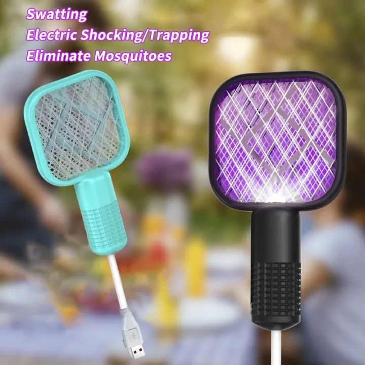 Mini USB Electric Mosquito gadget Swatter UV Light with Sharp Sparking Fly Bug Zapper Insect Racket easy to used winter Fly Swatters Trap For  Home Of