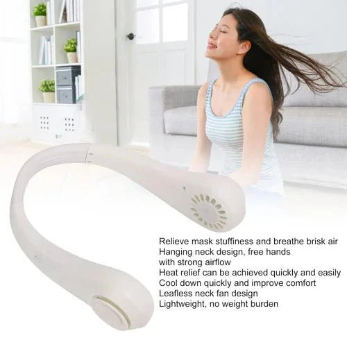Super Strong  Portable Bladeless Neck  Hanging  Fan For Summer Special High Quality
